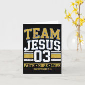 チーム・ジーザス 03 クリスチャン 信仰 メンズ ティーン ガール 幼児 カード (黄色い花)