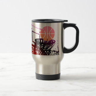 チーム・スポーツの球のバスケットボールの網のコーチのゲーム トラベルマグ