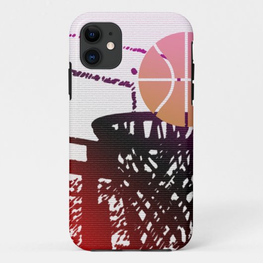 チーム・スポーツの球のバスケットボールの網のコーチのゲーム Case-Mate iPhoneケース (裏面)