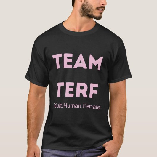 チーム・テルフ・フー女子フェミニスト Tシャツ (正面)