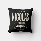 チーム・ニコラス・ライフタイム・メンバー クッション (正面)
