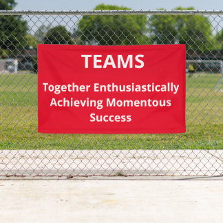 「チーム・バナー」 横断幕