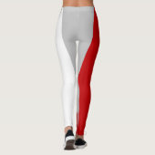 チーム&ファンレッド/グレー/ホワイトマスコット レギンス (裏面)