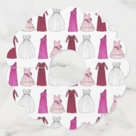 チーム ブライド ウェディング ブライダル パーティー シャワー ガウン ワイングラスタグ