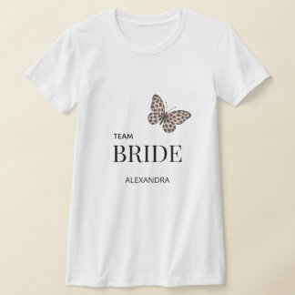 チーム・ブライド　パーソナライズド・ウェディング・デザイン Tシャツ