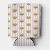 チーム ブライド ピンク & ゴールド ブライダル シャワー ブライズメイド 缶クーラー (正面)