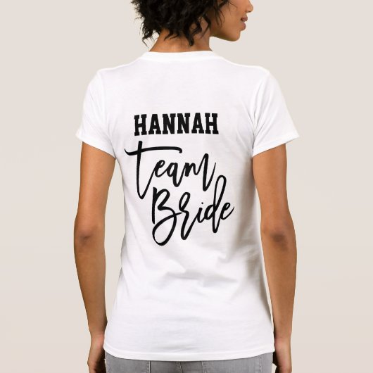 チーム・ブライド　引用　マザー・オブ・ザ・ブライド　モノグラム Tシャツ (裏面)