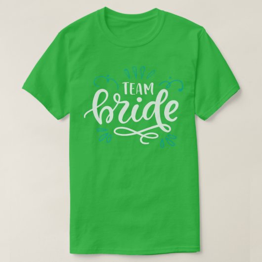 チーム ブライド 緑の装飾 Tシャツ (デザイン正面)