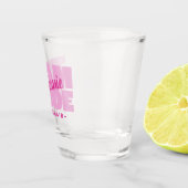 チーム ブライド 花嫁の仲間 名前 花嫁の友達 ピンク ギフト ショットグラス (右)