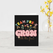 チーム プレキッズ教師 Grow With The Flow プレスクール アプリ カード (黄色い花)