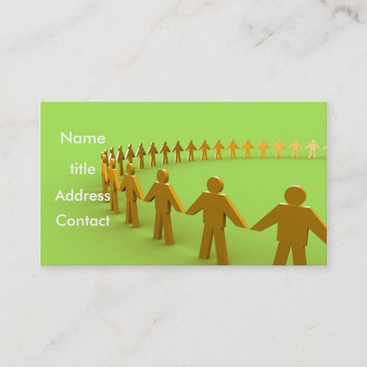 チーム-プロフィールカード 名刺 (正面)