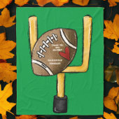 チーム・ママかわいいパーソナライズされたサッカーのギフト フリースブランケット