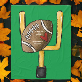 チーム・ママかわいいパーソナライズされたサッカーのギフト フリースブランケット