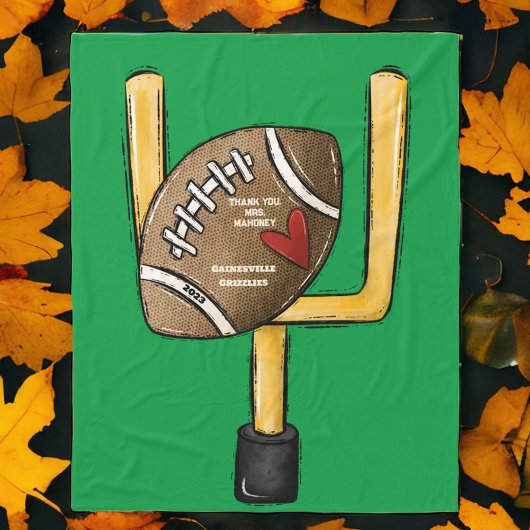 チーム・ママかわいいパーソナライズされたサッカーのギフト フリースブランケット