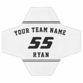 チーム、名前、番号を持つキッズサッカーボール サッカーボール (フラット)