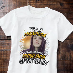 チーム[氏名] 卒業おめでとうフォトTシャツ Tシャツ