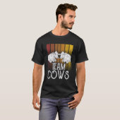 チーム 牛 動物 牛飼い Tシャツ (正面フル)