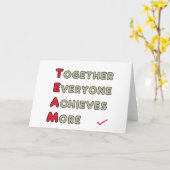 チーム – 皆でより多くの成果を達成 カード (黄色い花)