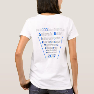 チーム +100つの賭博のTシャツ2017レディース Tシャツ