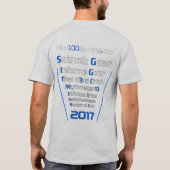 チーム +100賭博のTシャツ2017年 Tシャツ (裏面)