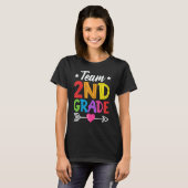 チーム 2年生 先生 生徒 児童 新学期  Tシャツ (正面フル)