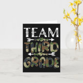 チーム 3年生 入学 1日目 カモ 教師 カード (黄色い花)