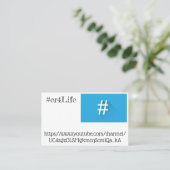 チーム# Buissnessカード 名刺 (スタンド正面)