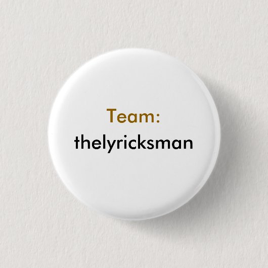 チーム: thelyricksman 缶バッジ (正面)
