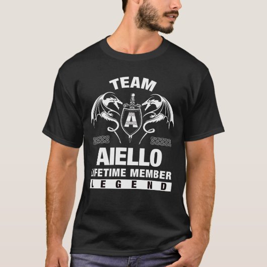 チームAIELLO – ライフタイムメンバー Tシャツ (正面)