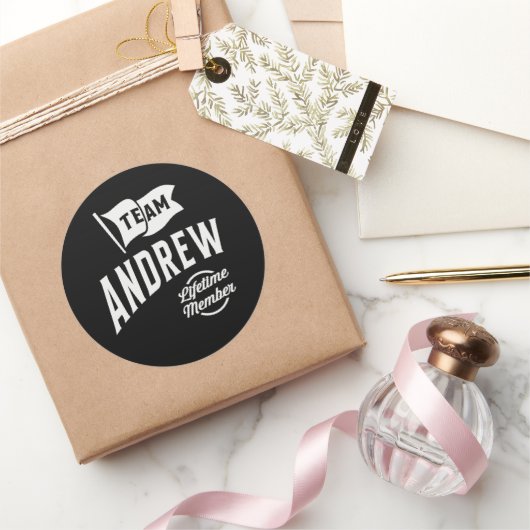 チームAndrew Lifetimeメンバー ラウンドシール (ギフト)