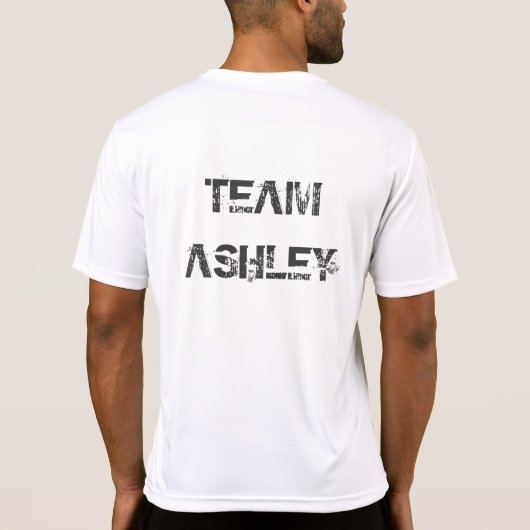 チームAshleyのワイシャツ-人のスポーツ Tシャツ (裏面)