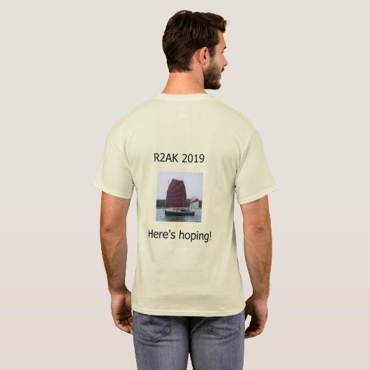 チームAuklet -前部および背部Tシャツ Tシャツ (裏面フル)