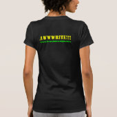 チームAWWWRITE!!! - MANO -黒い版 Tシャツ (裏面)