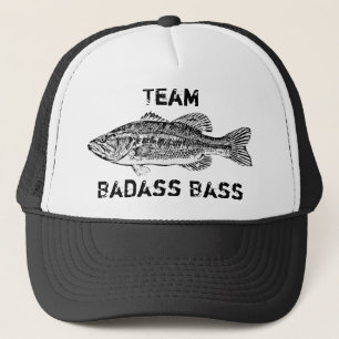 チームBadassの低音の魚釣り キャップ