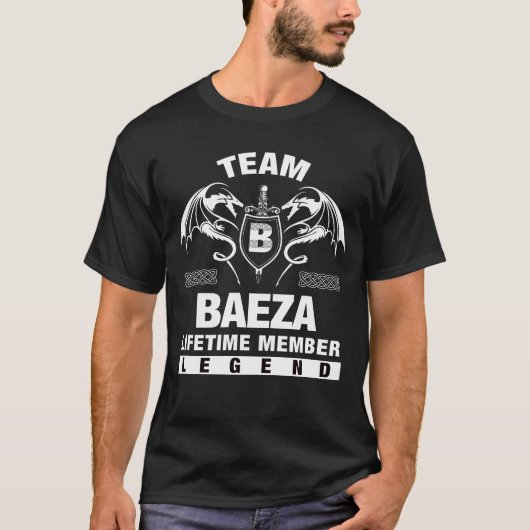 チームBAEZA – ライフタイムメンバー Tシャツ (正面)