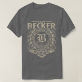 チームBECKERライフタイムメンバーヴィンテージBECKERファミリー Tシャツ (デザイン正面)