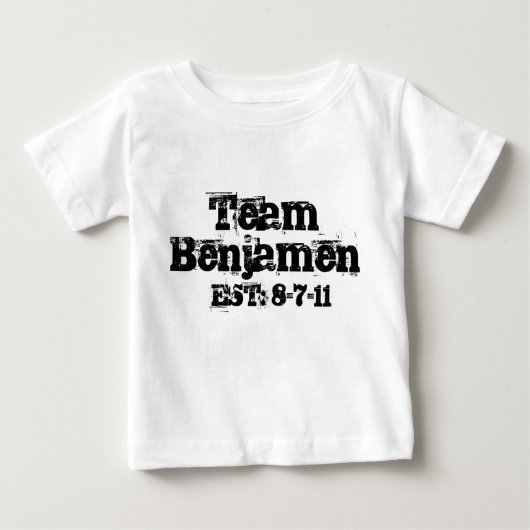 チームBenjamenの乳児 ベビーTシャツ (正面)