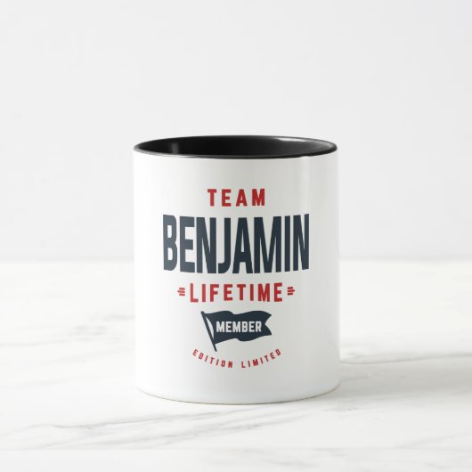 チームBenjamin Lifetimeメンバおもしろいー名Benjamin マグカップ (中央)