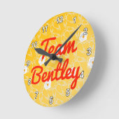 チームBentley ラウンド壁時計 (傾斜)