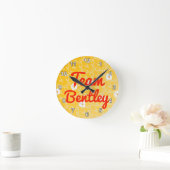 チームBentley ラウンド壁時計 (ホーム)