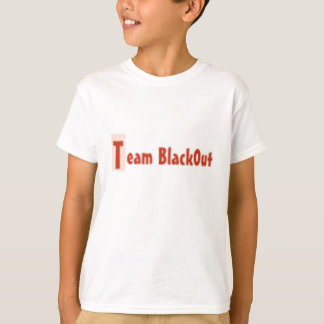 チームblack0utロゴ2 tシャツ