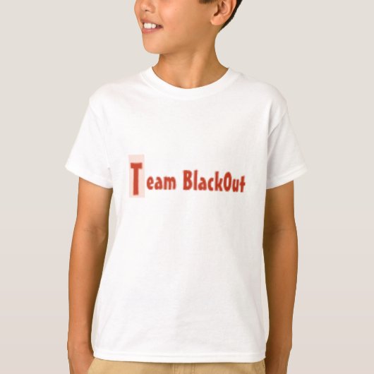 チームblack0utロゴ2 tシャツ (正面)