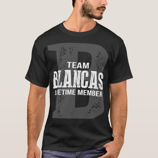 チームBLANCASライフタイムメンバー Tシャツ (正面)