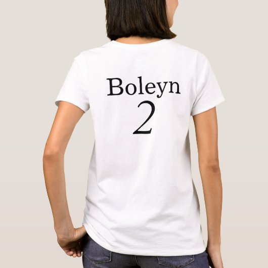 チームBoleyn Tシャツ (裏面)