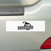 チームBombsquadのトラック運転手 バンパーステッカー (車上)