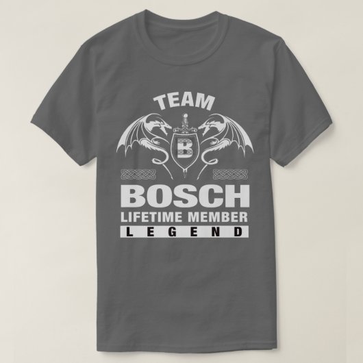 チームBOSCH生涯会員ギフト Tシャツ (デザイン正面)
