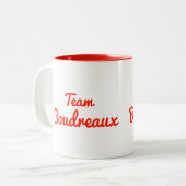 チームBoudreaux ツートーンマグカップ (正面左)