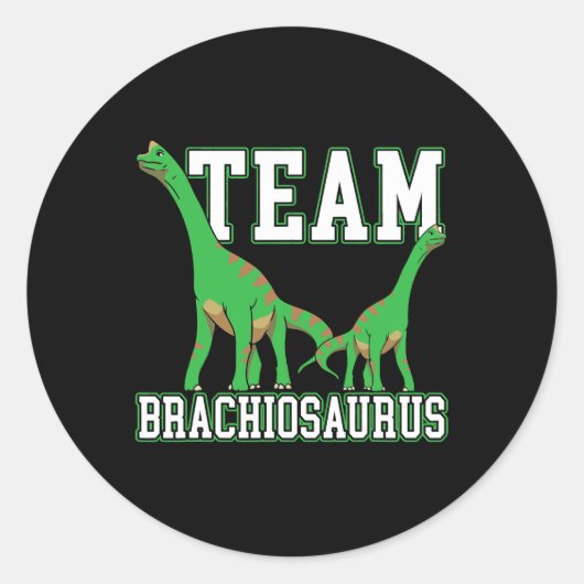 チームBrachiousaurus恐竜の未来古生物学者 ラウンドシール (正面)