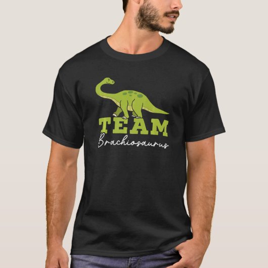 チームBrachiousaurus恐竜の未来古生物学者 Tシャツ (正面)