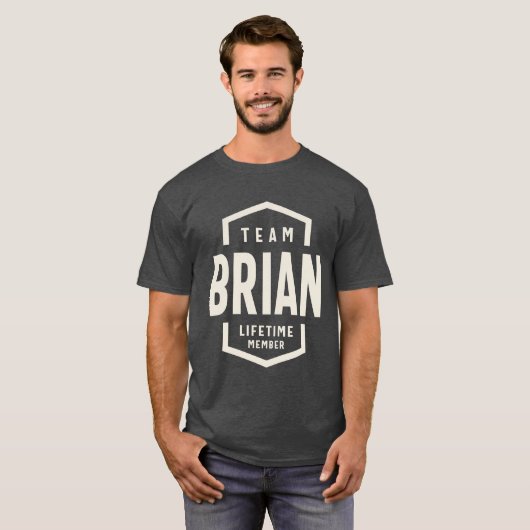 チームBrian Lifetimeメンバーブライアン名 Tシャツ (正面フル)